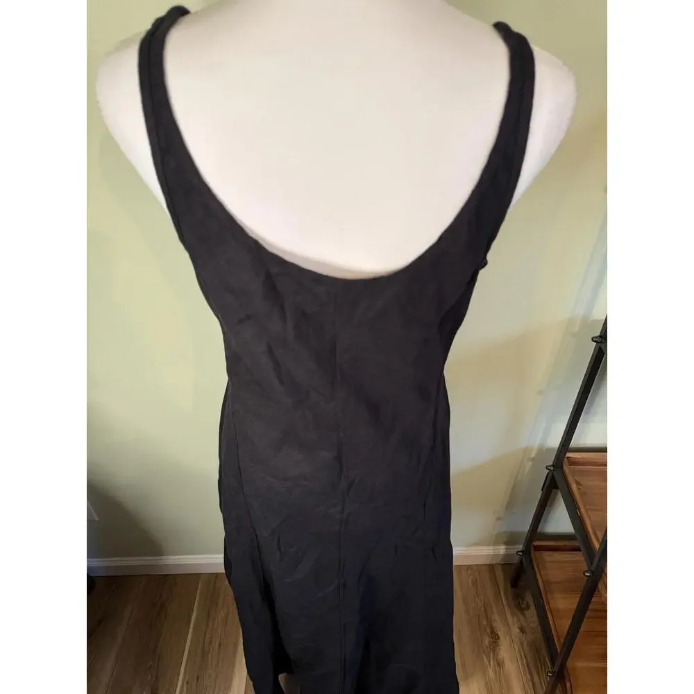NWT! Madewell Scoopneck Sleeveless Midi Dress in 100% Linen Size 6 - Picture 6 of 9